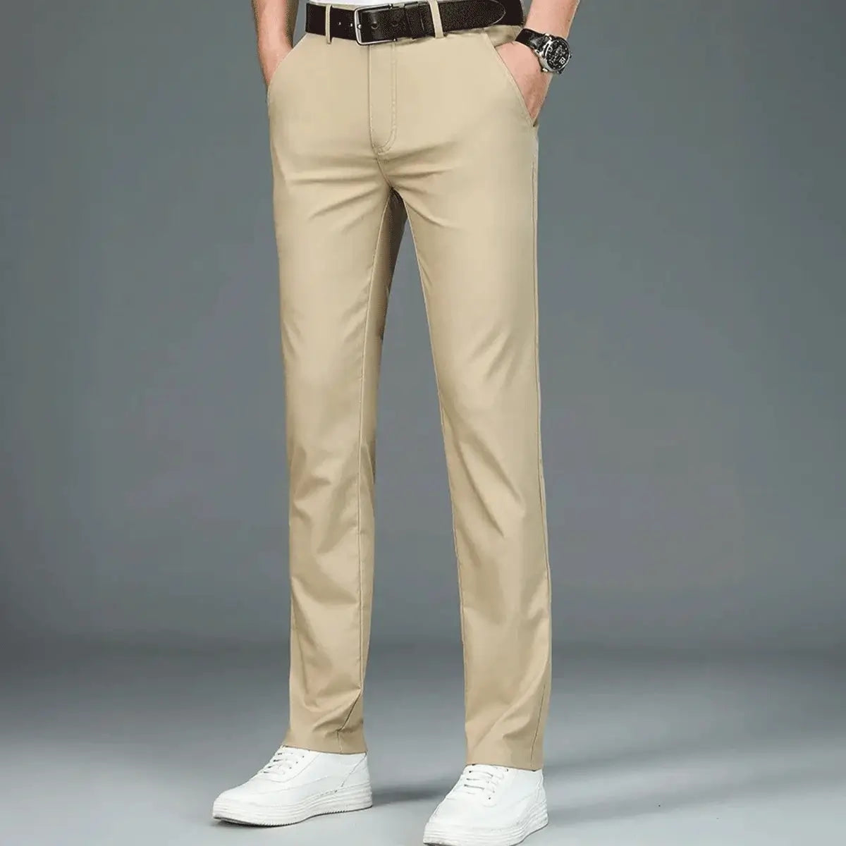 Luffy® Stretchy Social Trousers (+ Free Leather Belt)