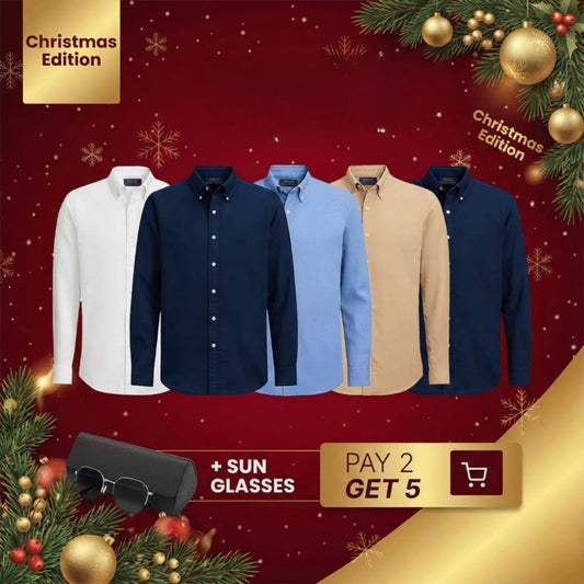 KIT RALPH L LINEN SHIRT [PAY 2 GET 5] + SUNGLASSES