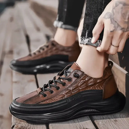 Drako® Blokes' Croc Skin Trainers