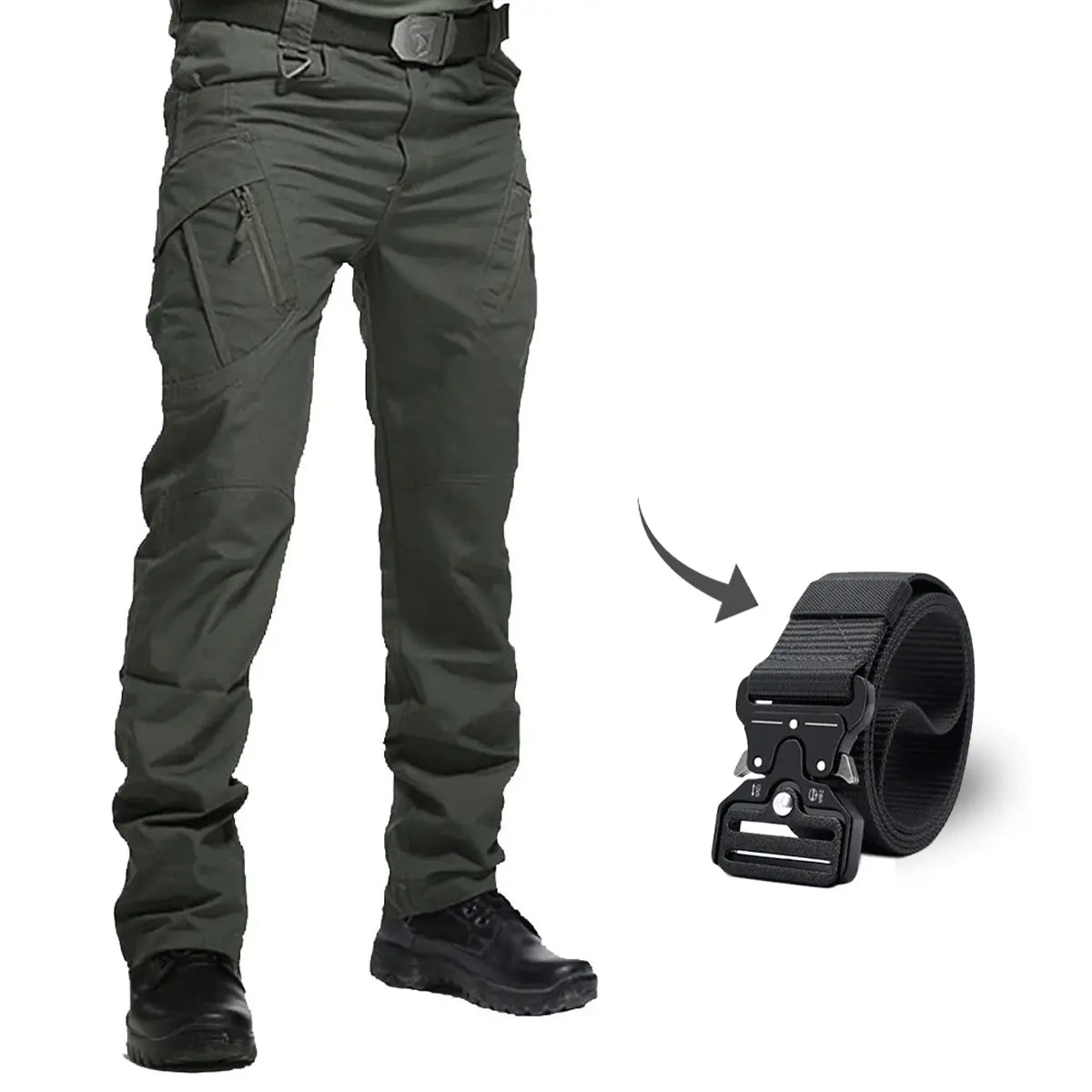 Battle-Ready Tactical Trousers with Free Belt – Gear Up for Adventure!